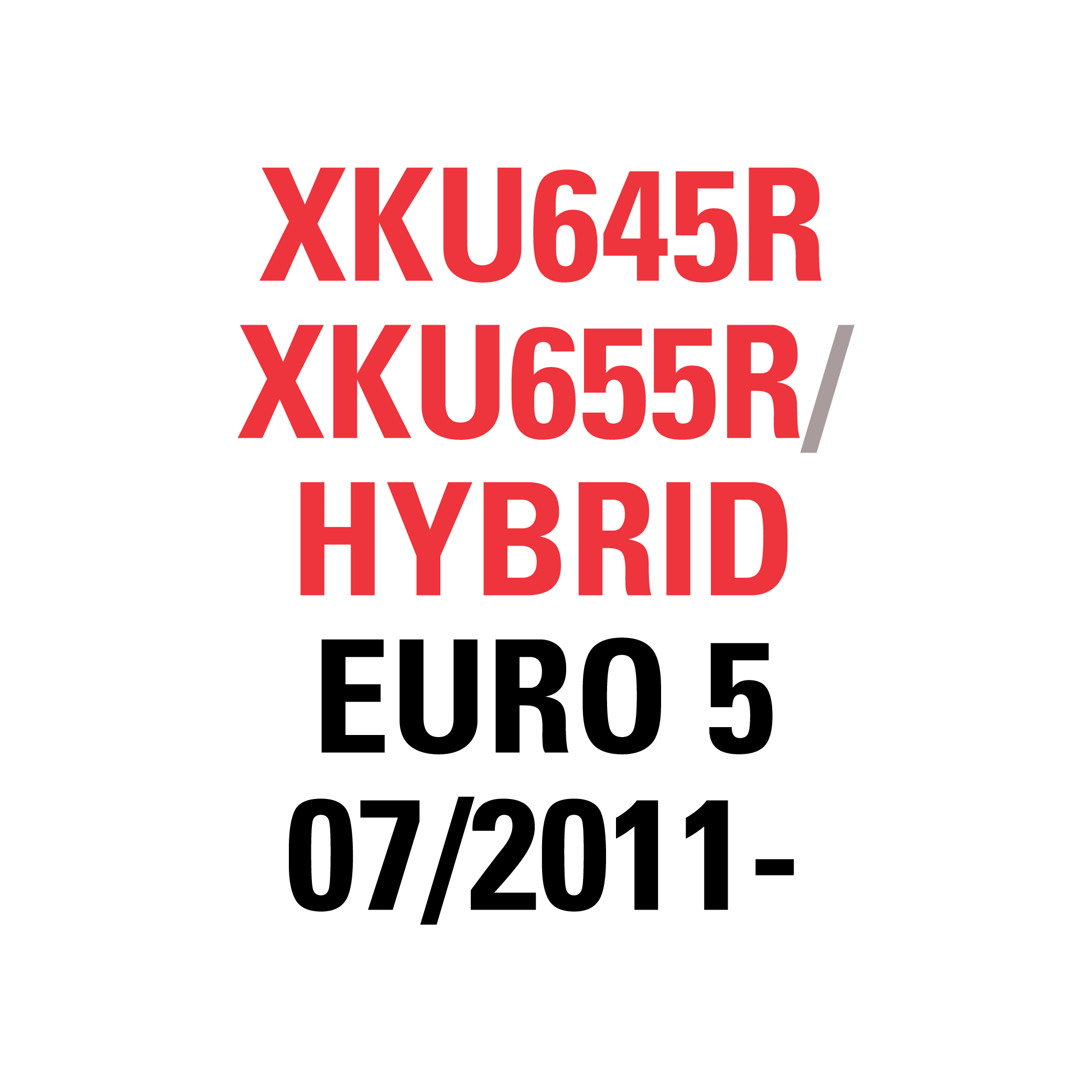 XKU645R XKU655R HYBRID 616 IFS 07/2011-